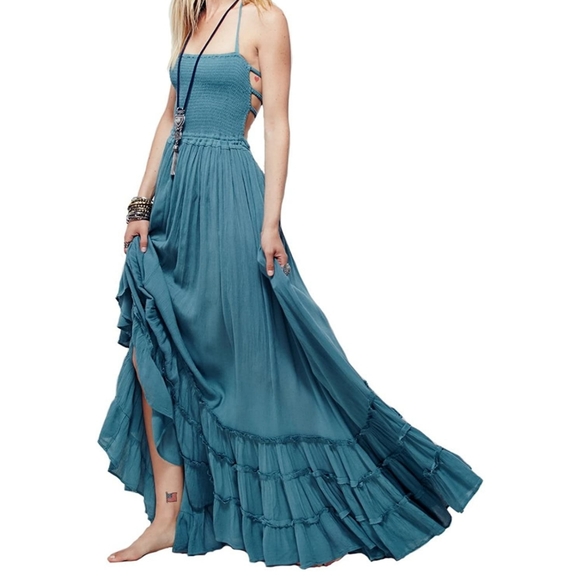 Women's summer dress sexy backless maxi long dres - Picture 9 of 14